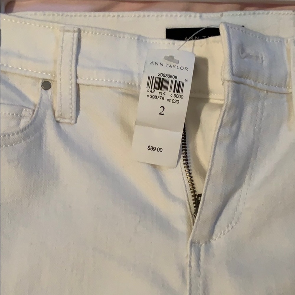 Ann Taylor white jeans